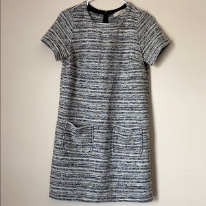 Loft Tweed Pocketed Shift Dress